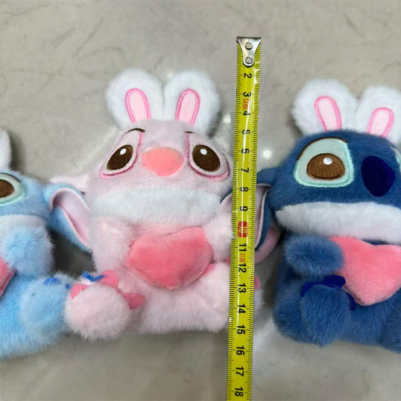 Rabbit Stitch, heart-shaped mascot, animal plush toys, souvenirs, dolls, cartoon accessories, pendants, plush figurines, keychains, cloth dolls, cute decorations, gifts, claw machine factory direct sales Specification image