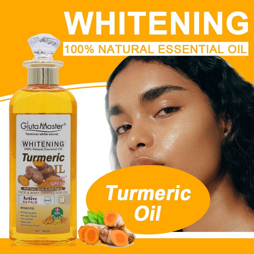 Gluta Master Whitening Turmeric Oil SPF 50+ Face & Body Oil details Picture