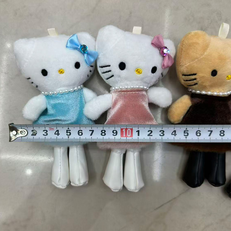 Pata larga piel KT gato mascota animal peluche muñeca de recuerdo colgante de perimetro de dibujos animados colgante de peluche llavero muppet colgante adorable decoración clip de regalo máquina de muñeca fábrica venta directa Application Scenario