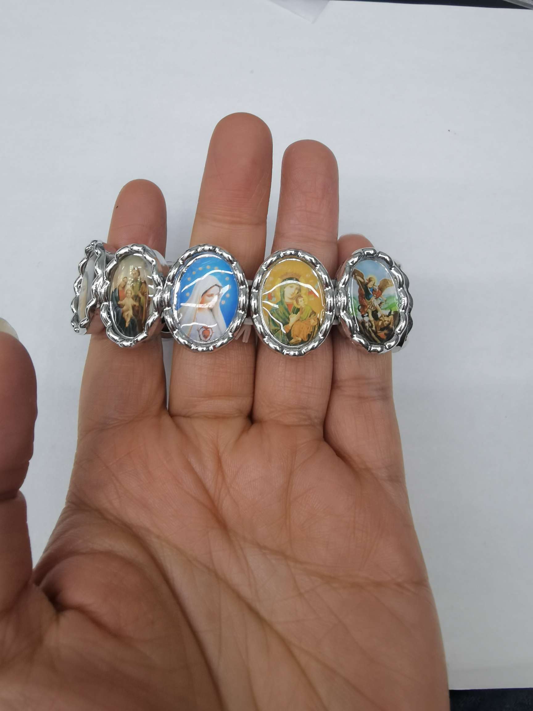 新品时尚手链塑料手镯11颗不同图片手环外贸手镯详情图4