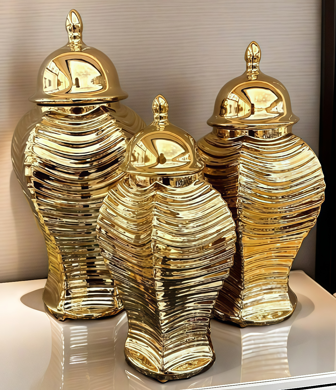 Handicrafts, gifts, ceramic vases, decorative ornaments, hydroponic wooden stands, creative home decorations, vase ornaments, vase ornaments Item Picture