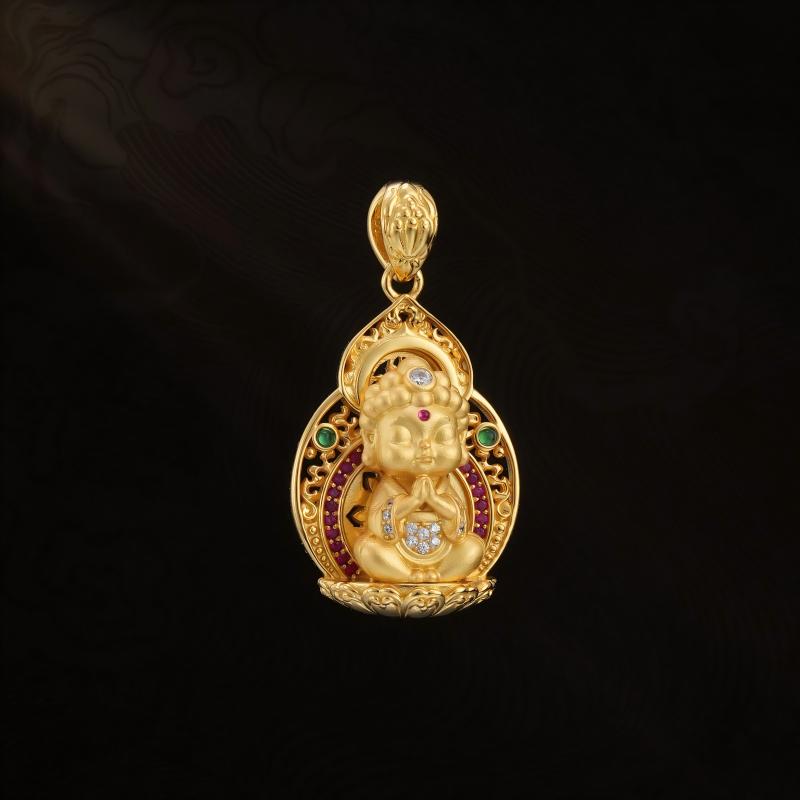 大日如来宝宝佛吊坠