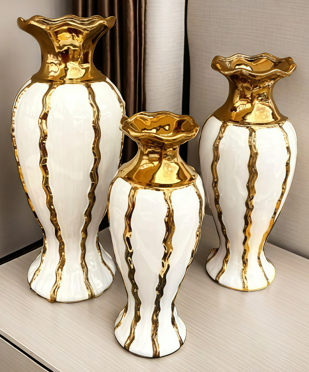 Handicrafts, gifts, ceramic vases, decorative ornaments, hydroponic wooden stands, creative home decorations, vase ornaments, vase ornaments details Picture