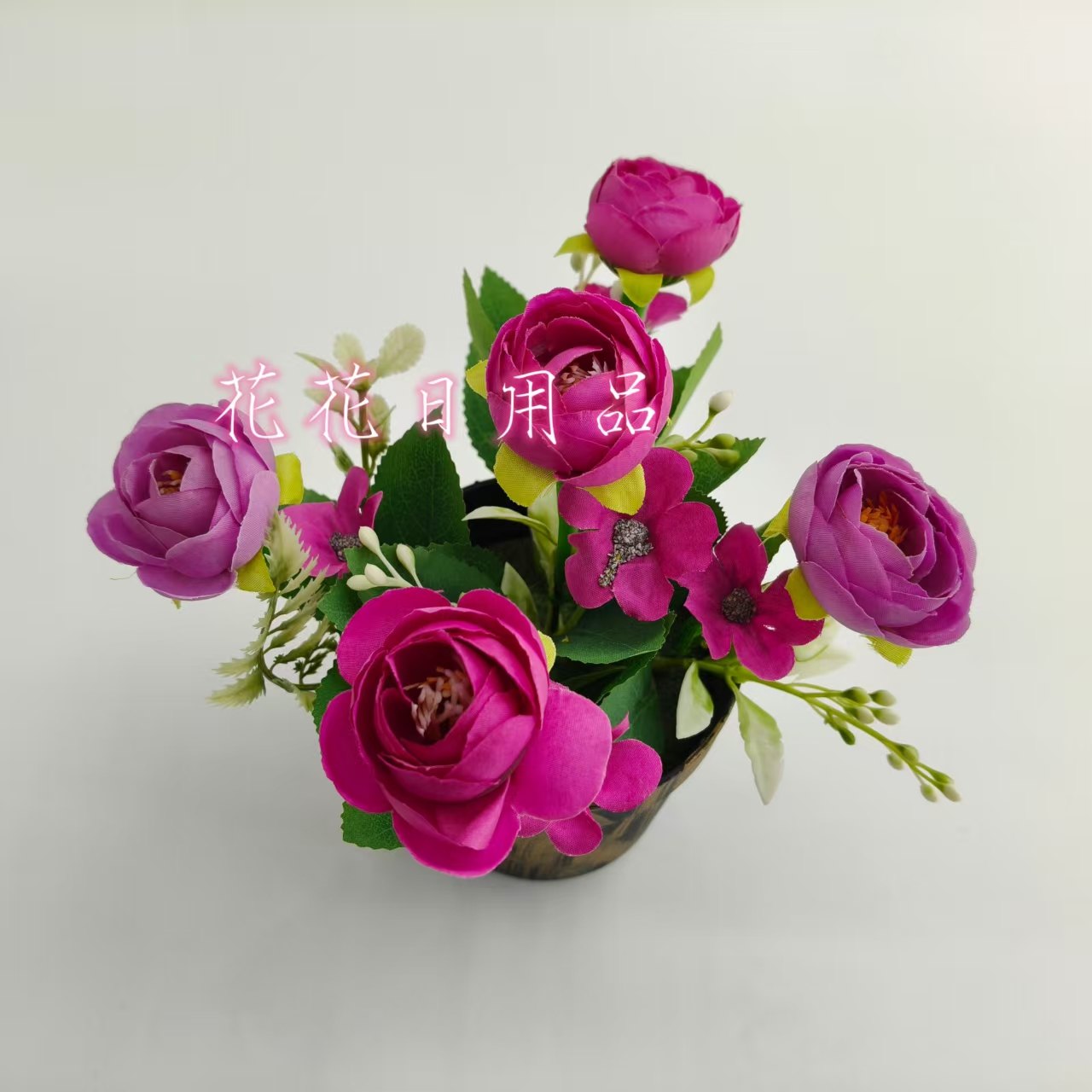 花杆/仿真花配件/仿真水果配件/蝴蝶插杆/工艺品配件白底实物图