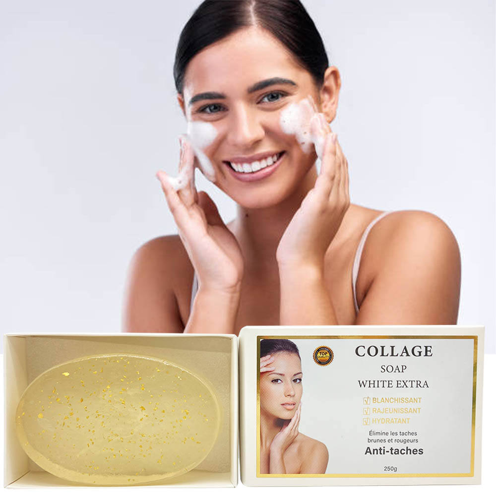Collagen Anti-Taches Bar Soap Whitening Face & Body Soap产品图