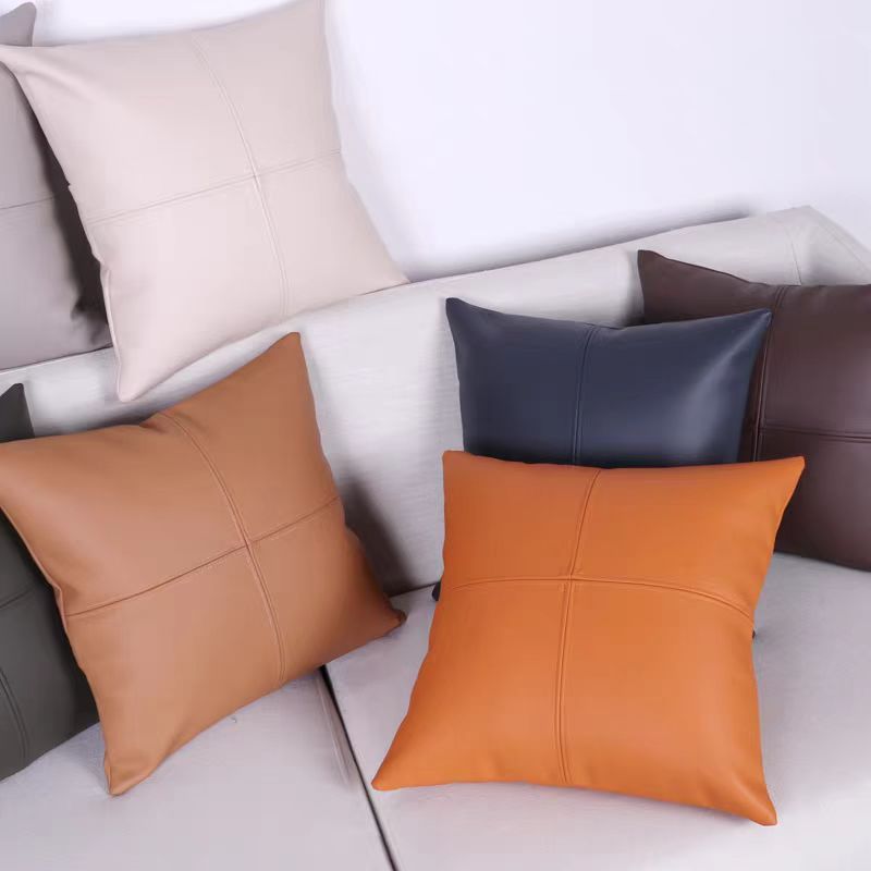 皮革抱枕