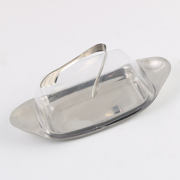 304不锈钢牛油盒 黄油盒保鲜盒牛油保鲜盘芝士碟牛油 食物点心盘 