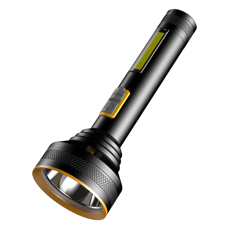 The X123-1 rechargeable aluminum alloy flashlight is a powerful flashlight for both home and outdoor use details Picture