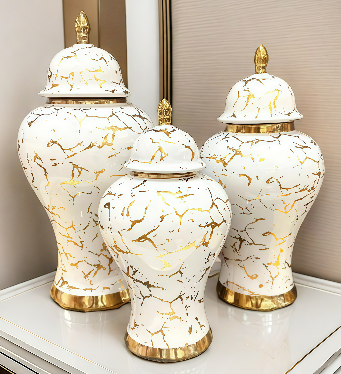 Handicrafts, gifts, ceramic vases, decorative ornaments, hydroponic wooden stands, creative home decorations, vase ornaments, vase ornaments Application Scenario