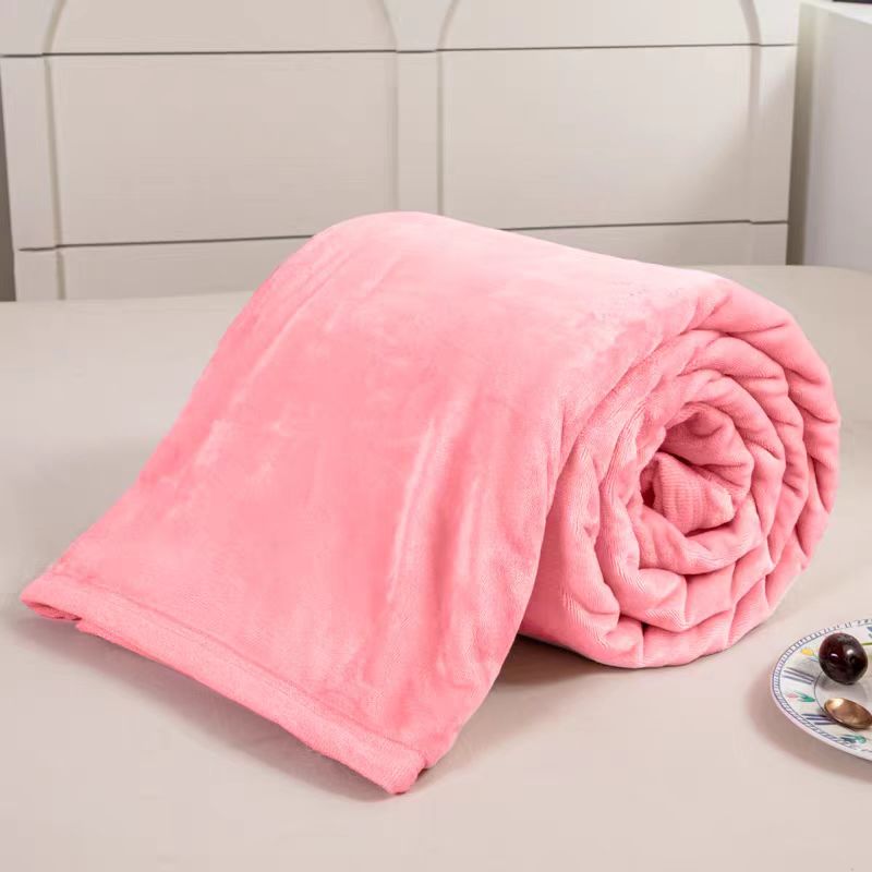 粉色毛毯