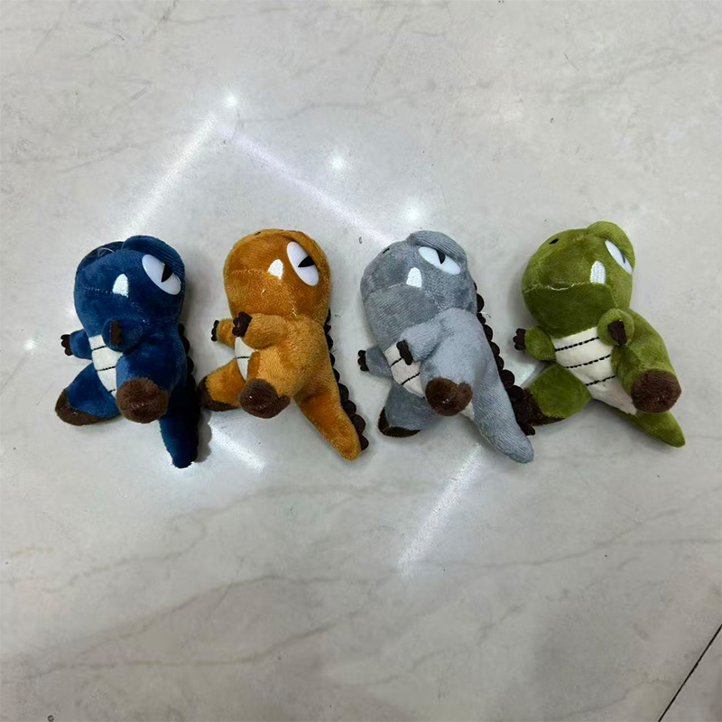 Four-color little dinosaur mascots, animal plush toys, souvenirs, dolls, cartoon accessories, pendants, plush figurines, keychains, cloth dolls, cute decorations, gifts, claw machine factory direct sales details Picture