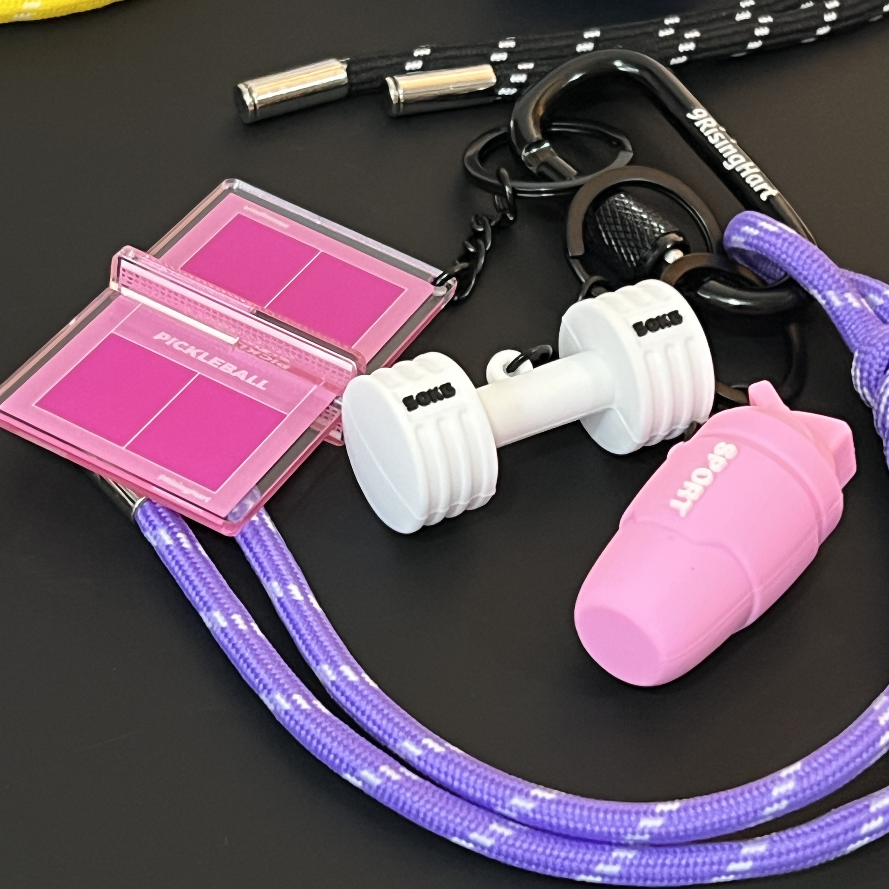 新款韩系运动风挂件饰品ins包挂件小众健身周边背包挂饰女装饰小礼品详情3