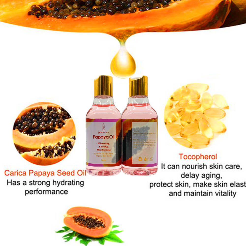 Gluta Coco Papaya Oil Whitening Firming Face & Body Oil 