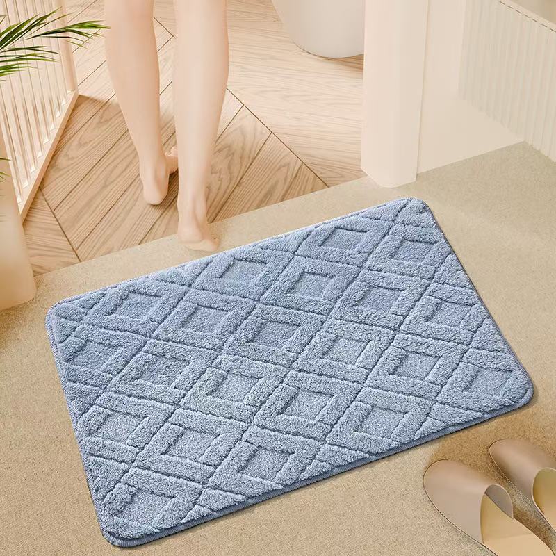 亚马逊跨境礼拜毯地毯浴室地垫客厅地毯舒棉绒提花地毯携带方便细节图