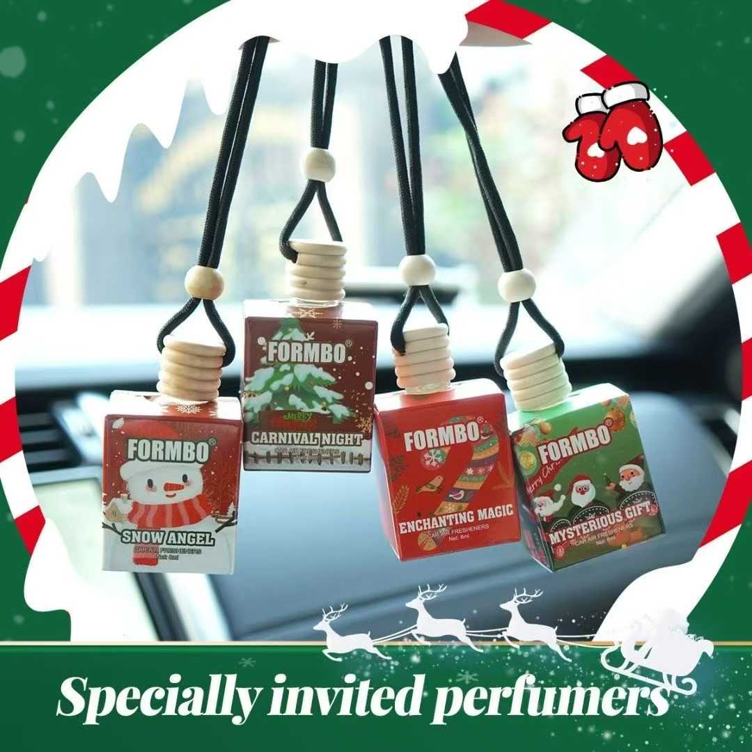 كما تُزرع العطور في سيارات المعطرة المهروسة لعيد الميلاد عبر الحدود