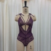 Summer new sexy hollowed-out lace spice Girl halter jumpsuit, bow halter backless pajamas, lace underwear Item Picture