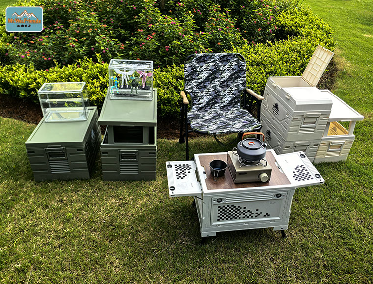 Wushan Old Friend Outdoor Foldable Box, Camping Convenient Storage Box, car trunk Storage Box, Picnic Storage Box pic 2