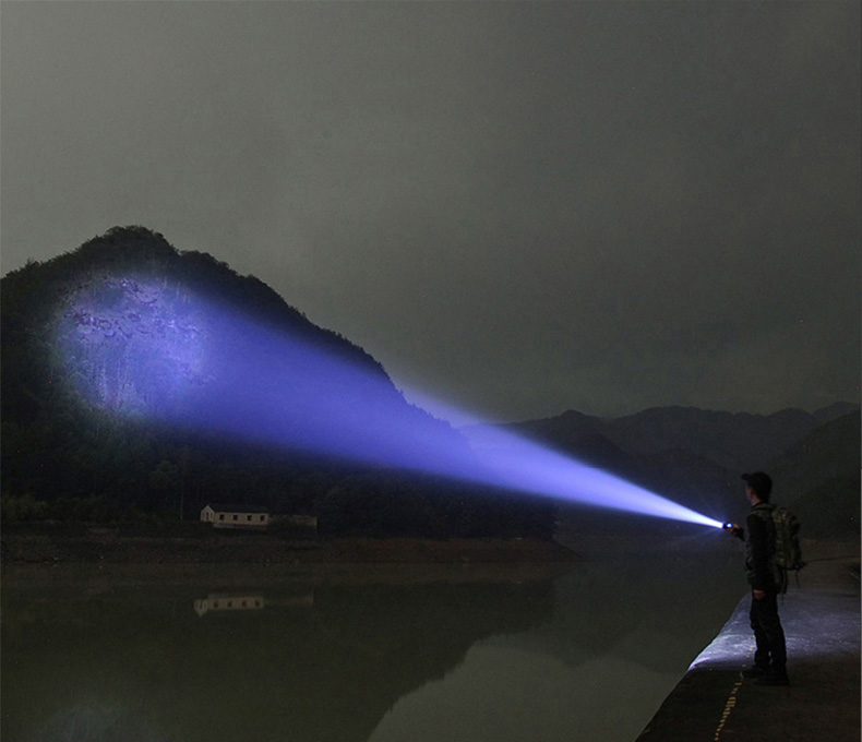 The X123-1 rechargeable aluminum alloy flashlight is a powerful flashlight for both home and outdoor use pic 5