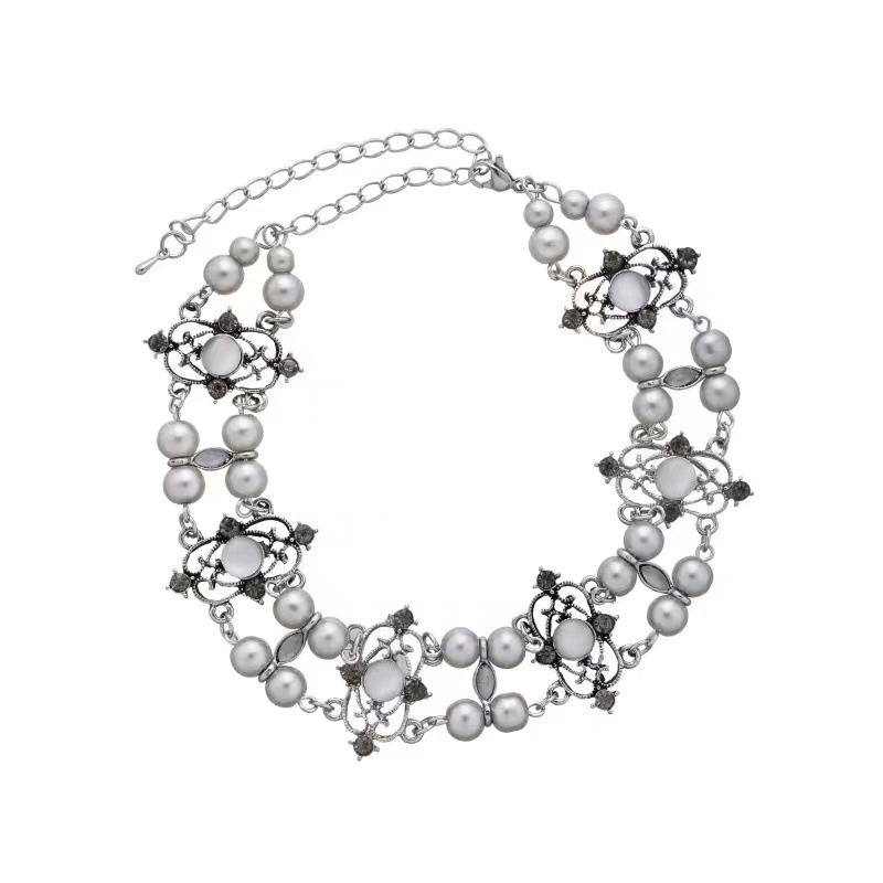 y2g heavy industry beads xingx necklace titanium steel asian culture hot girl sweet cool necklace women's punk style gothic niche european and american Item Picture