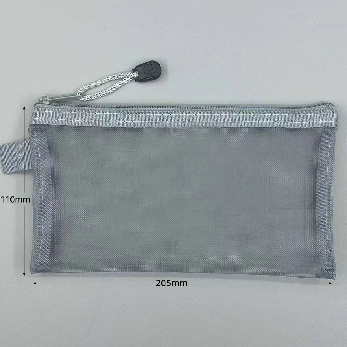 transparent mesh pencil bag large capacity zipper buggy bag only for student exams portable pencil bag stationery case wholesale full figure