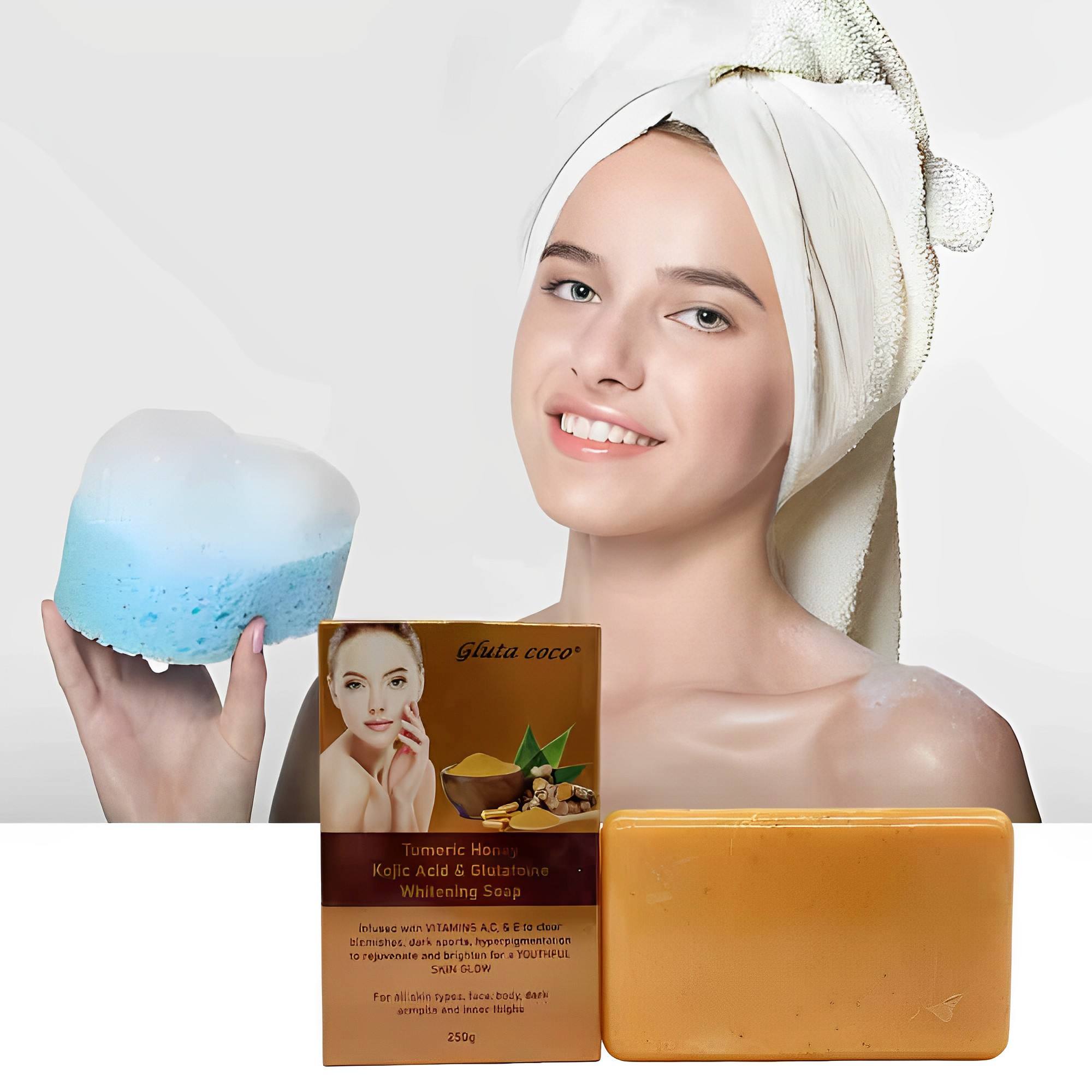 Gluta Tumeric Honey Kojic Acid & Glutatoine Whitening Soap pic 1