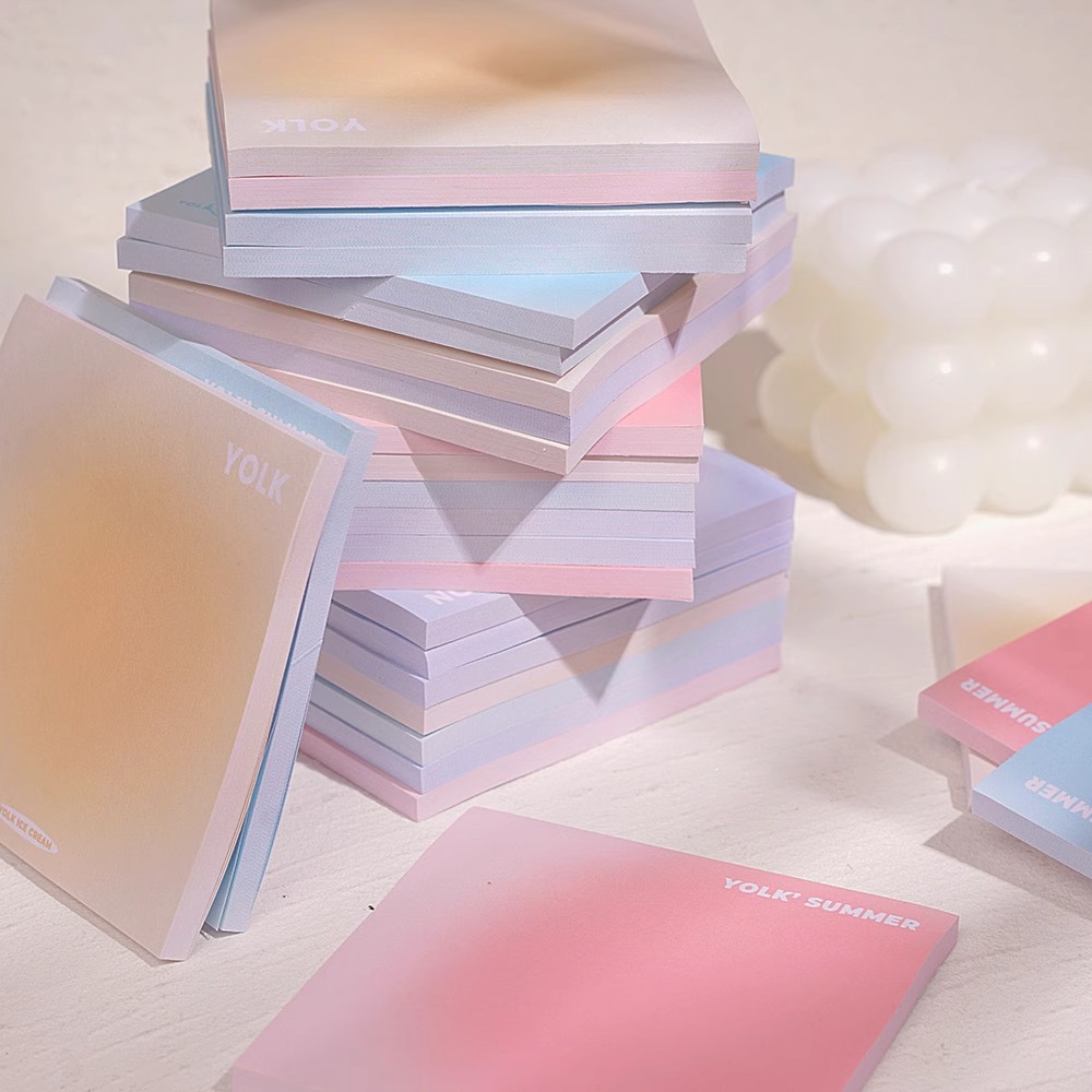 gradient note paper ins style notebook sticky halo good-looking sticky notes student stationery notes stickers Specification drawing