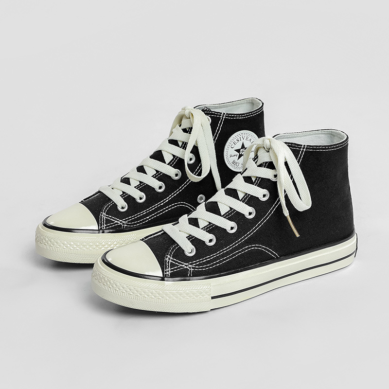 1970s retro classic high-top canvas shoes 2025 autumn new men's and women's couple joker student board shoes fashion undefined