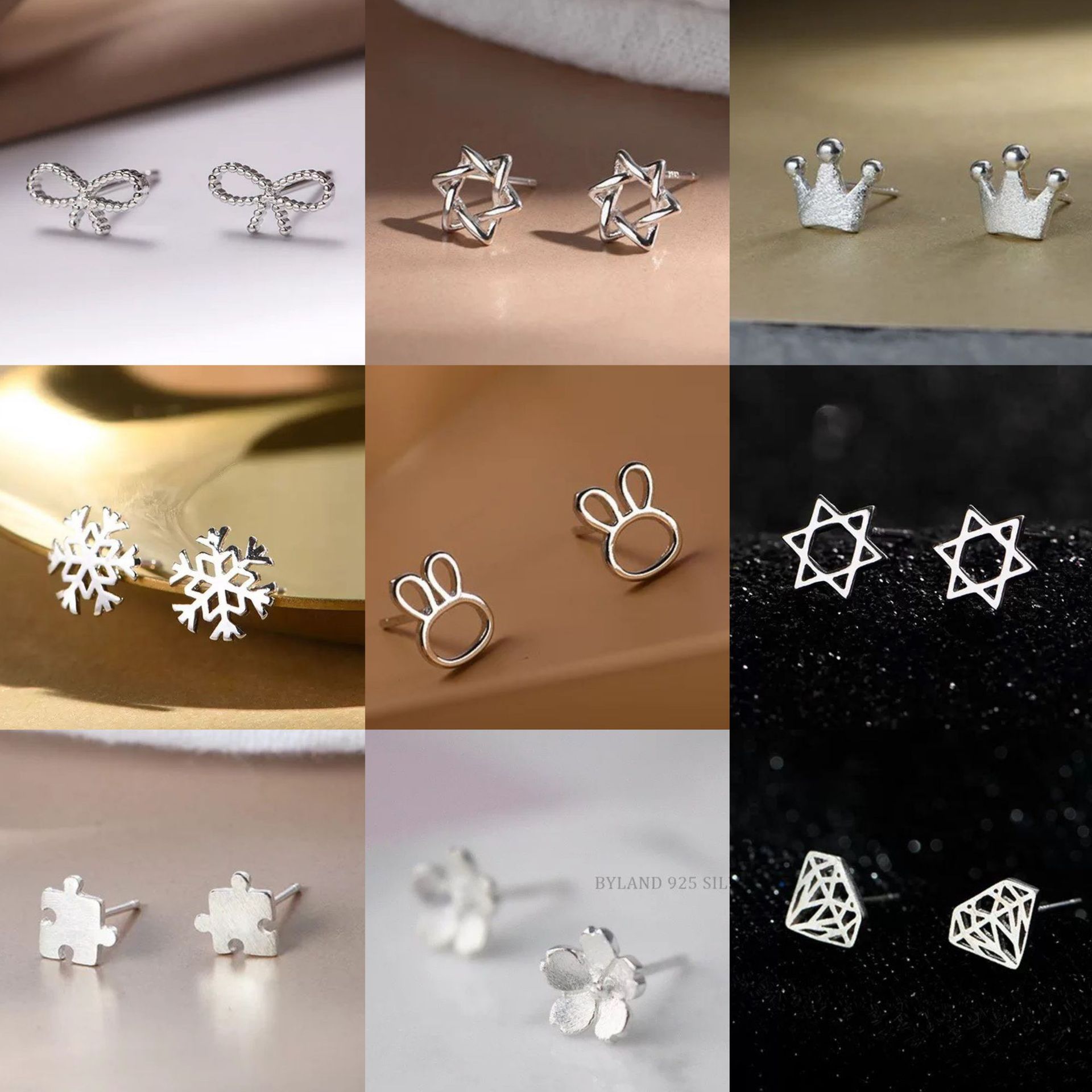 925 silver stud earrings for female students minority simple design high-grade earrings 2023 new trendy ins style earrings Application Scenario