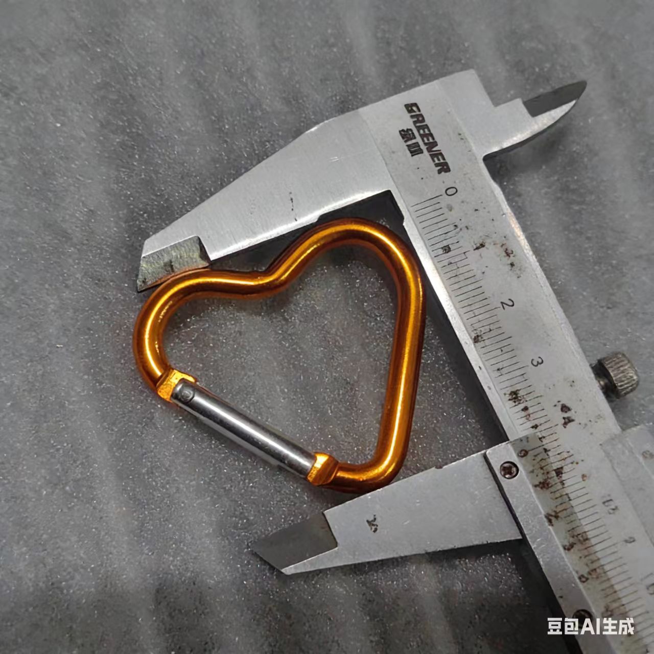 铝合金彩色爱心登山扣桃心箱包玩具挂扣心形登山扣心型挂钩钥匙扣配件详情图3