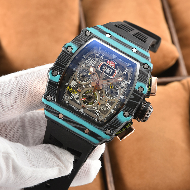 new generation sports hollow design business watch modern sports mechanical wind quartz small three plate craft watch Item Picture