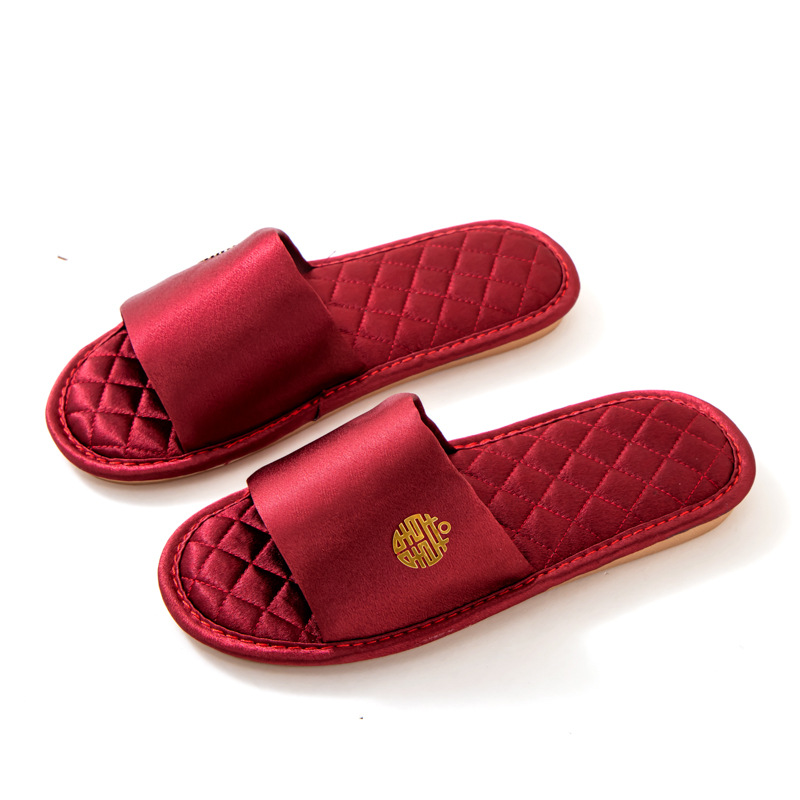 wedding slippers a pair of red festive couple newlyweds wedding room women's wedding shoes wedding supplies complete collection of wedding shoes undefined
