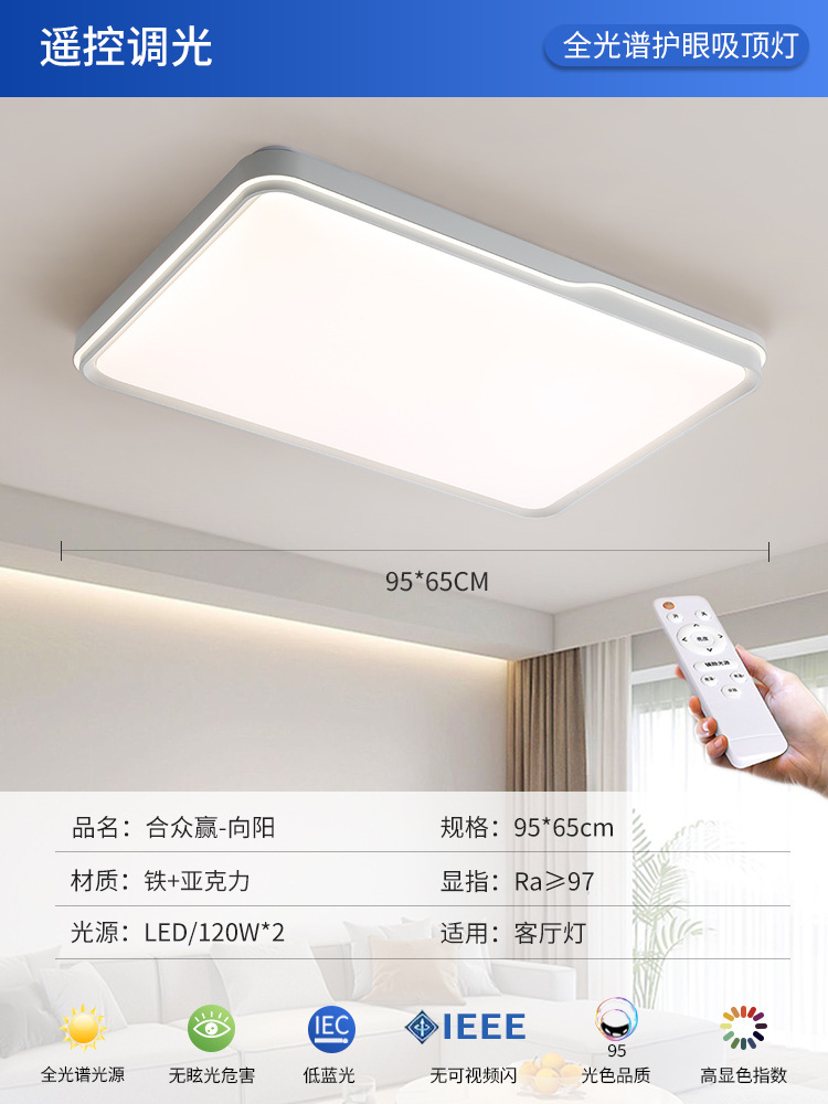 full spectrum room bedroom light led ceiling lamp modern minimalist 2024 new children's room lamp zhongshan lamps details Picture