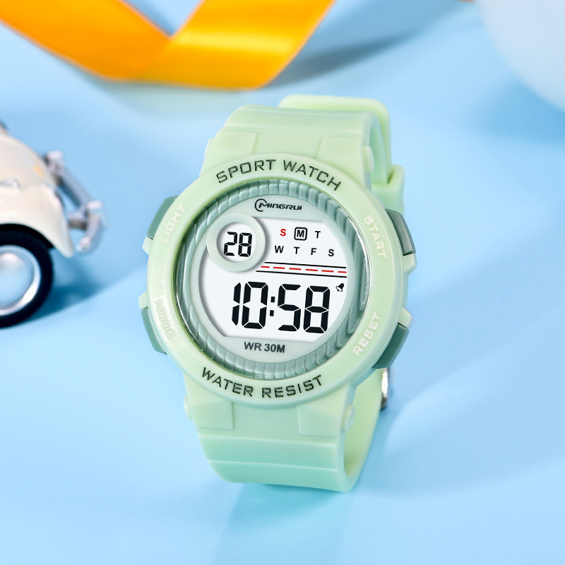 student electronic watch men's alarm clock 30atm waterproof led luminous swimming fresh birthday gift children's watch female Application Scenario