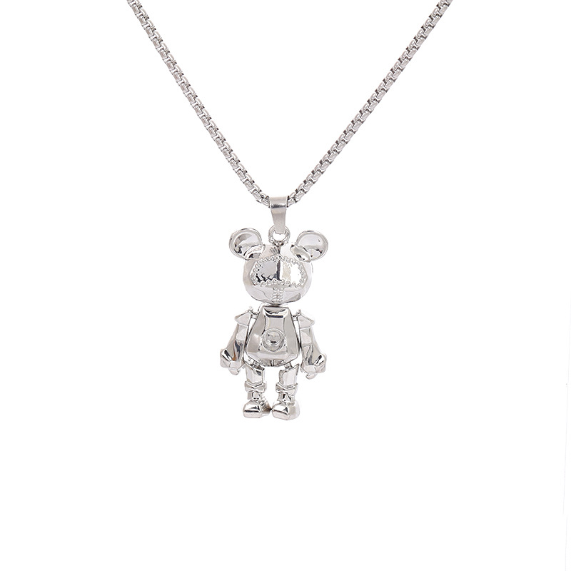 street men's titanium steel necklace men's fashion personalized hip hop instafamous pendant all-match student sweater chain women's accessories wholesale Item Picture