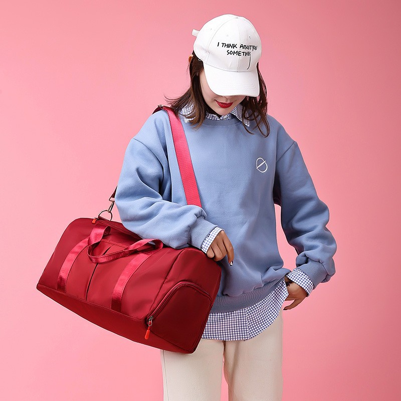 wholesale gym bag dry wet separation yoga bag women's oxford cloth swim bag luggage bag large capacity short trip bag full figure