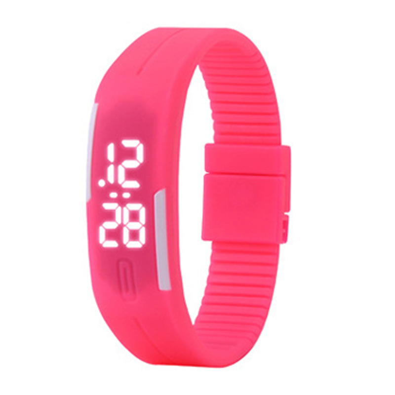 colorful watch factory spot led silicone watch waterproof watch sports student's watch led can be one piece dropshipping details Picture