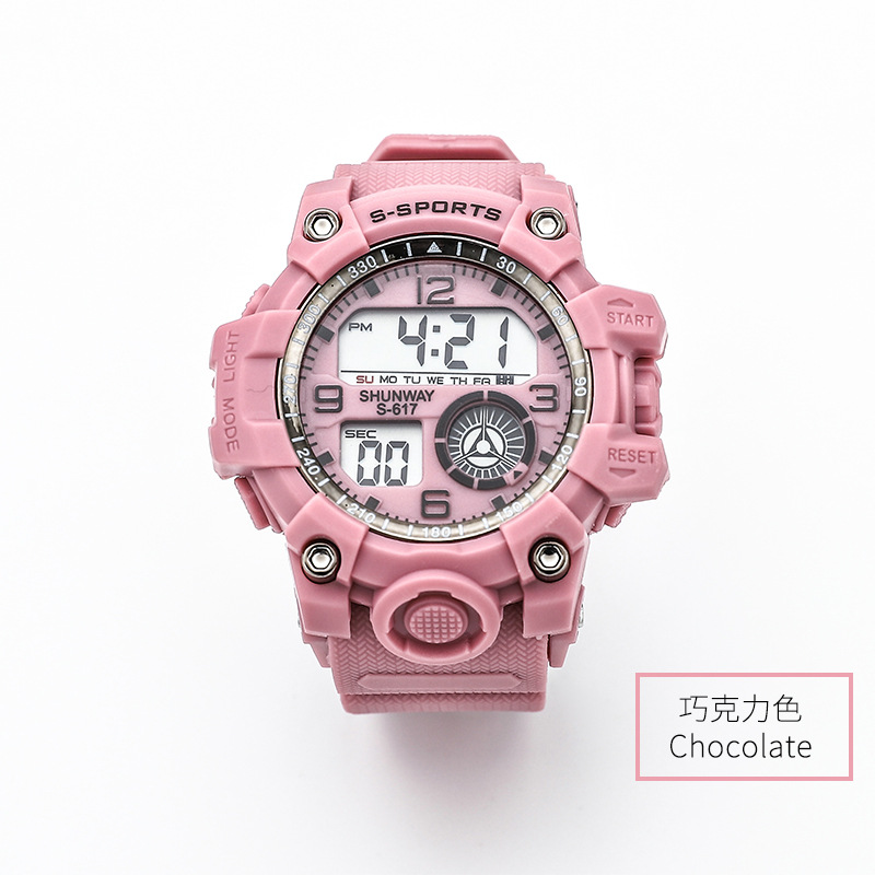 new ins internet celebrity candy color waterproof electronic watch multi-function luminous electronic watch fashion trend student details Picture