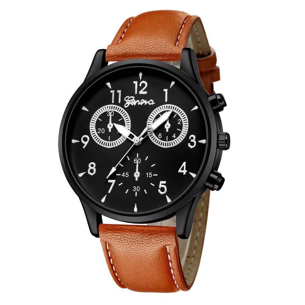 one piece dropshipping geneva new men's watch men's watch foreign trade hot sale cheap watch factory in stock details Picture