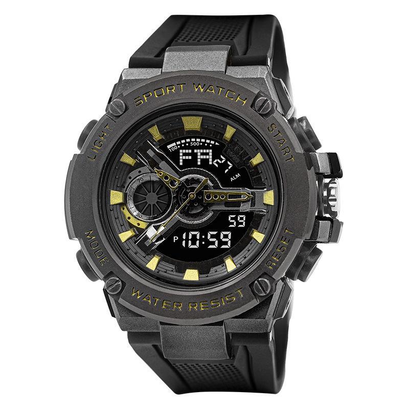 live broadcast popular steel heart men's electronic watch personality outdoor multi-functional cool student watch wholesale details Picture