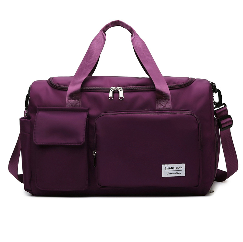 yoga fitness bag women's independent shoe warehouse leisure sports bag portable travel one shoulder bag coverable handle luggage bag men details Picture