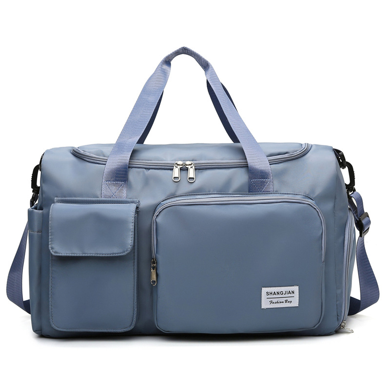 yoga fitness bag women's independent shoe warehouse leisure sports bag portable travel one shoulder bag coverable handle luggage bag men Specification drawing