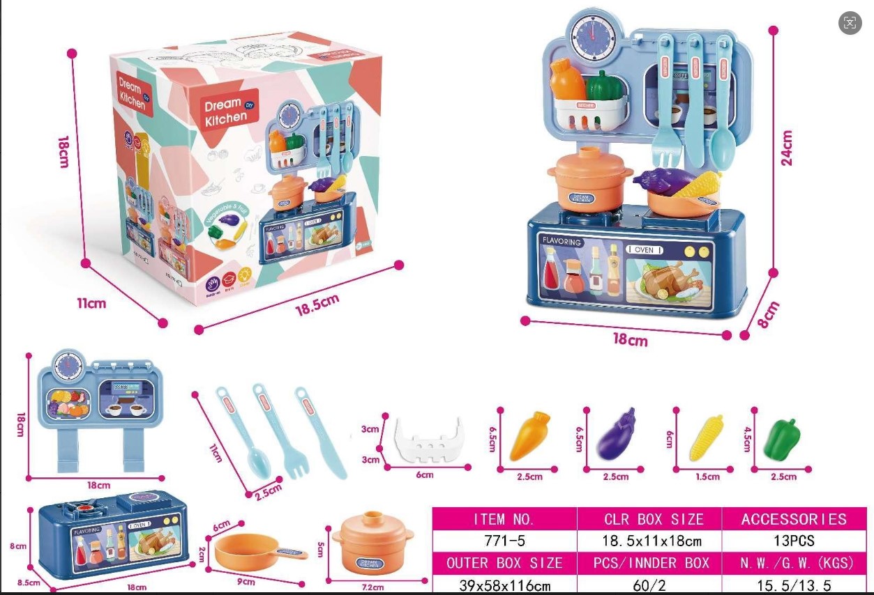 Jiaqu 24 cm cooking kitchen tableware in light blue