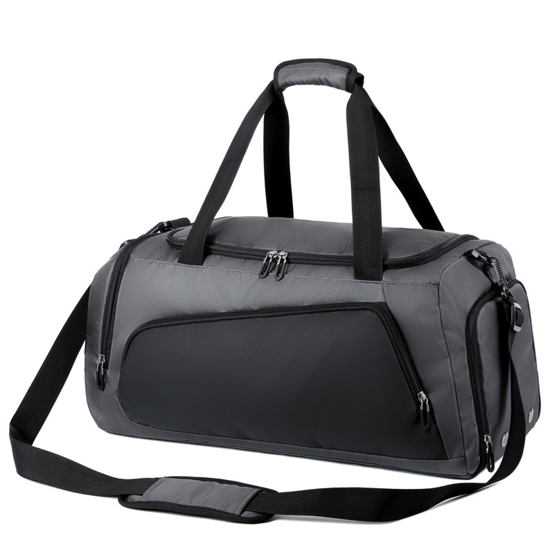 gym bag large capacity dry wet separation sports bag printed logo independent shoe warehouse waterproof travel bag Item Picture