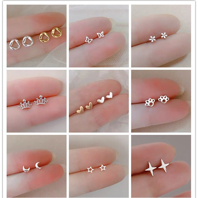 mini invisible 925 silver stud earrings 2025 new earrings niche design ear bone stud ear-caring earrings for women details Picture