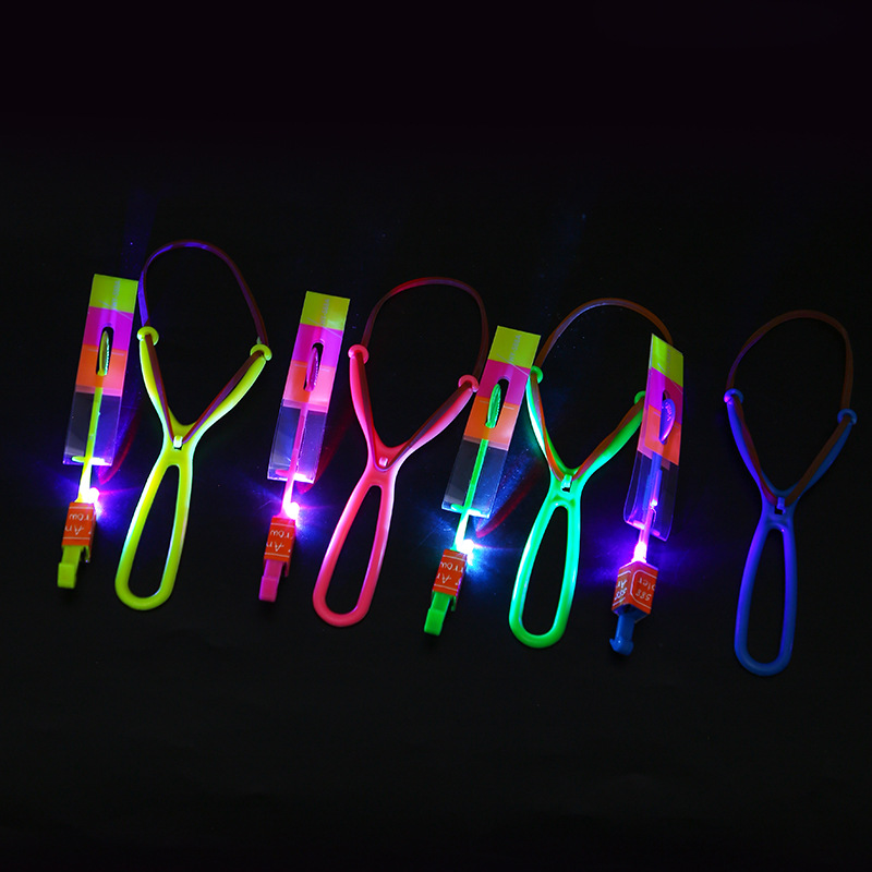luminous slingshot rocket volume express blue light flying sword night market stall toys hot sale small toys wholesale factory direct sales Application Scenario