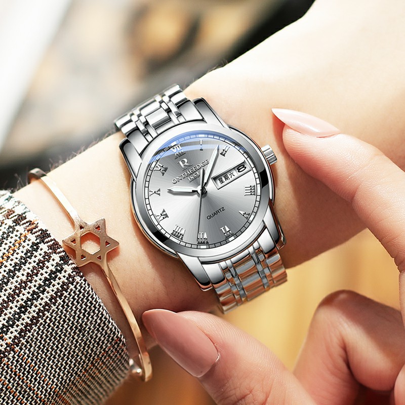ruizhiyuan fashion swiss watch waterproof luminous watch men's alloy quartz watch good-looking men's business watch Specification drawing