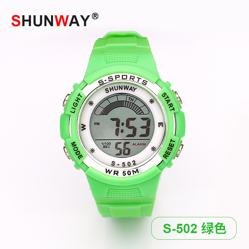 led luminous elementary school student sports watch simple 50m waterproof electronic watch children's multi-function watch wholesale full figure
