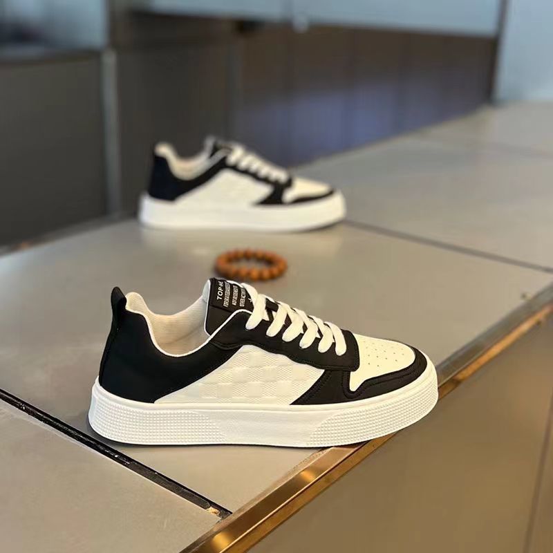 men's shoes spring 2025 new white shoes men's trendy all-match shoes men's internet celebrity wear-resistant sports casual borad shoes undefined