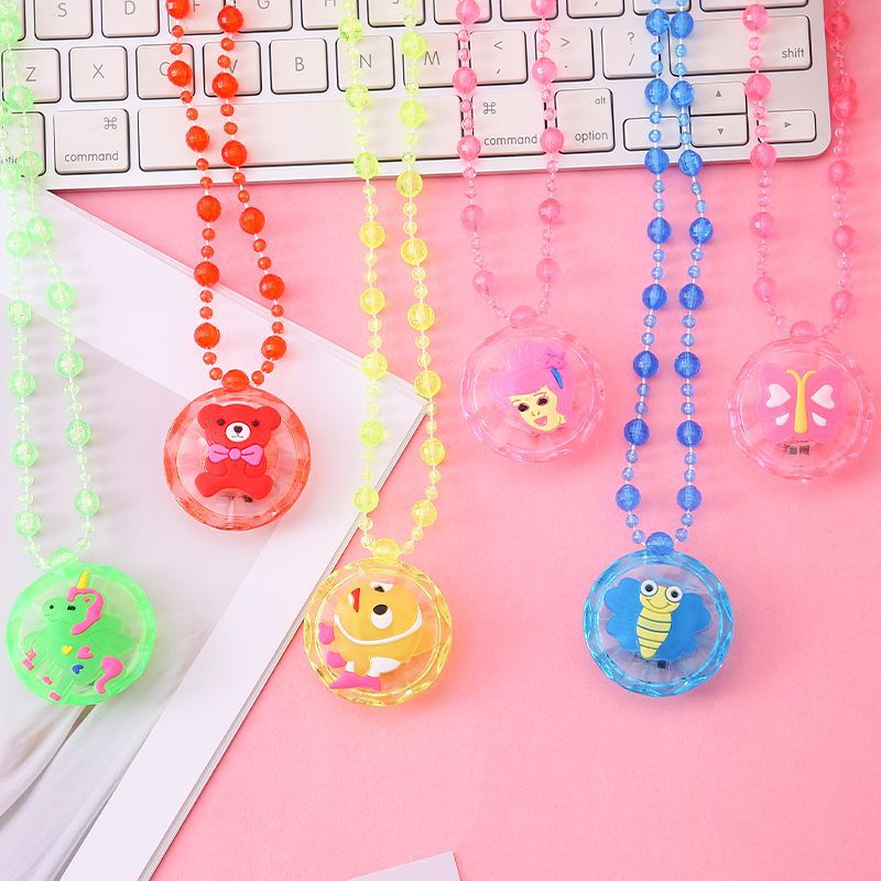 hot sale luminous necklace luminous flash pendant princess necklace night market stall supply children's small toys wholesale Application Scenario