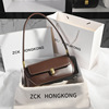 underarm bag retro minority design high-grade solid color shoulder hand-carrying genuine leather women's bag spring and summer all-match elegant satchel Application Scenario